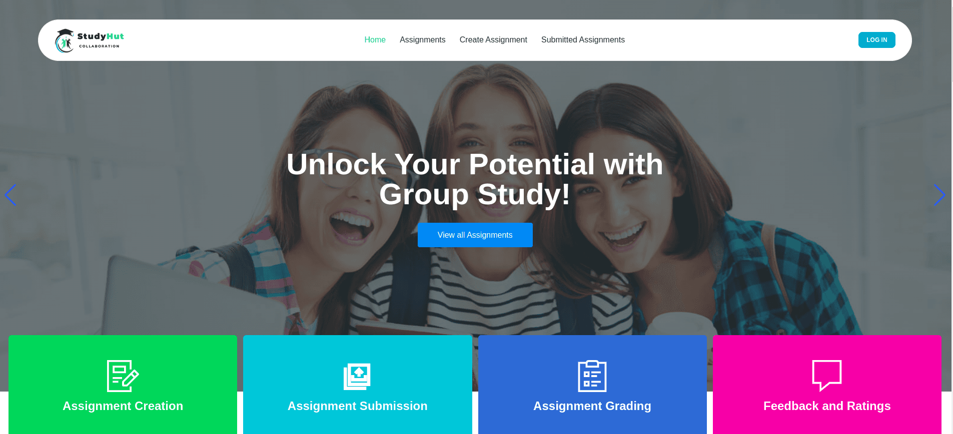 StudyHut - Student Group Assignment Collaboration